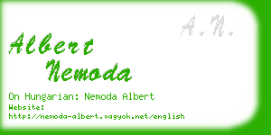 albert nemoda business card